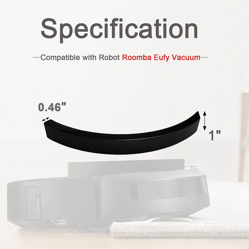 PIAOLGYI 2PCS Bumper Extender for Robot Roomba Vacuum - Prevents Vacuum Cleaner from Getting Stuck (Tall 1 Inch)