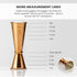 8 304 1 A Bar Above Premium Japanese Jigger, with Measurements Inside, Professional and Heavy-Duty, Stainless Steel