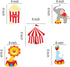 30Ct Circus Hanging Swirl Decorations, Circus Carnival Birthday Party Supplies