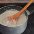 Handmade Olive Wood Spoon, 12" Long Handle, Large Wooden Spoon for Cooking, Nonstick Kitchen Utensil
