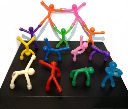 Refrigerator Magnets, 10pcs Mini Man Flexible Fridge Magnets, Cute Rubber for Office Fun