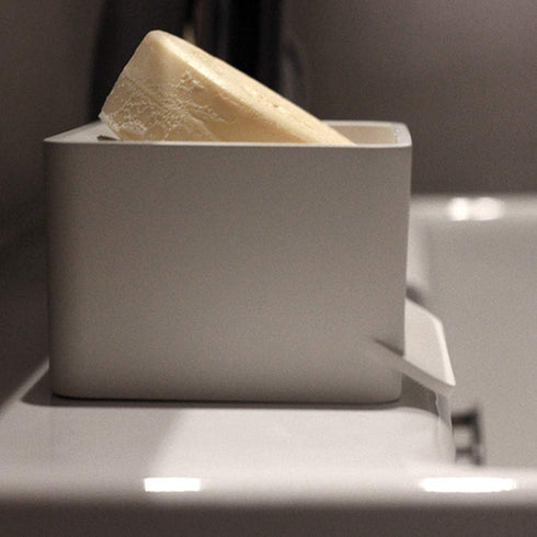 Soap Mate Slanted Soap Dish: Self-draining & Fast Drying Natural Soap Saver for Bathroom, Shower, Kitchen Sink