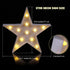 4 Tarpop Pcs Star Plastic Night Light Battery Operated LED Marquee Star Sign Party Movie Theater Decor Room Wall Lamp
