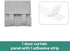 HOMEIDEAS Side Door Curtains for Small Windows, 2 Panel Privacy Covering for Glass Door, Grey