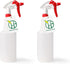 32oz Nozzle 2 Pack Heavy Duty Plastic Spray Bottles for Cleaning - Large Empty Industrial Bottles for Gardening