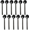Dicunoy 12 Pack Black Espresso Spoons, 18/10 Stainless Steel Mini Coffee Teaspoons, 5 Inch