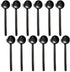 Dicunoy 12 Pack Black Espresso Spoons, 18/10 Stainless Steel Mini Coffee Teaspoons, 5 Inch