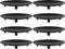 8PCS Black Iron Plate Candle Holder - 4'' Stand Plate for LED & Wax Candles, Decorative Pillar Candle Plate for Weddings