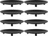 8PCS Black Iron Plate Candle Holder - 4'' Stand Plate for LED & Wax Candles, Decorative Pillar Candle Plate for Weddings