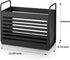 Magazine Rack, File Holder Organizer Bin for Magazines, Books, Newspapers, Tablets in Home Office, Black