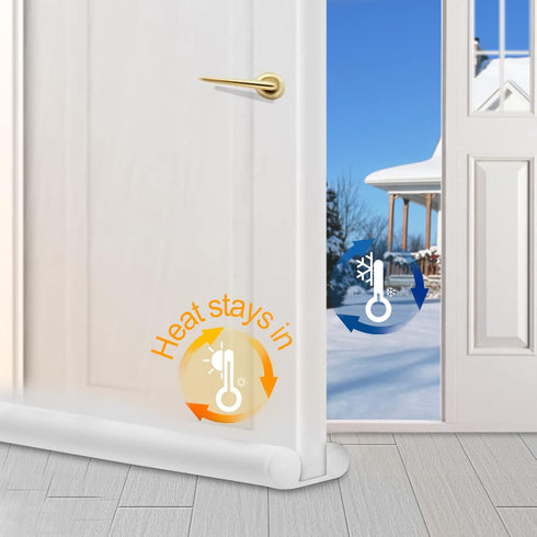 MAXTID Under Door Draft Blocker 36" Door Sealers, Air Block Strip for Bottom of Door, Noise Cancelling Weather Seal