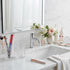 Tonxus Set, 11oz Set, Countertop Bathroom Toothbrush Holder Clear Glass Toothbrush Holder and Bathroom Tumbler Cup