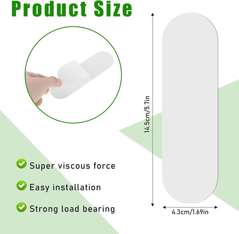 Psyqtsuary 5Pcs 5.7 1.7 Inch Self Adhesive Strips Paper Towel Holder Under Cabinet Replacement, x