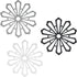 allydrew Non-Slip Insulated Silicone Carved Trivets - Flexible Floral Coasters & Pot Holders Set (3 Pcs)