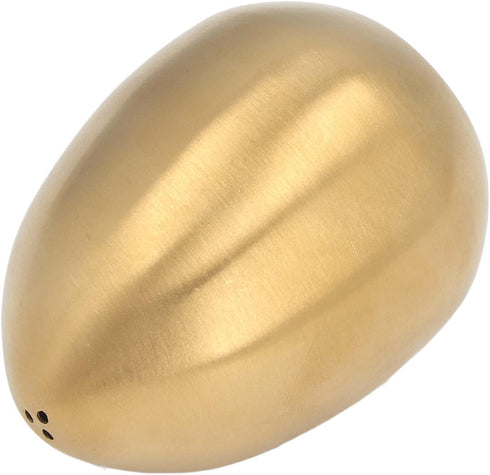 Spice Shaker, Stainless Steel Egg Shaped Spice Jar Pepper Shaker for Home and Kitchen Utensils (Gold)