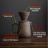 Pour Over Coffee Maker, Ceramic with 100 pcs V60 Paper Filter, 20oz/600ml Dripper in Retro Gold