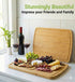 18 Inch GREENER CHEF Extra Large Bamboo Cutting Board with Lifetime Replacements - Organic Wooden Butcher Block, XL