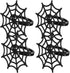 FRCOLOR 4pcs Metal Spider Web Napkin Holder, Halloween Napkin Rings for Festival Parties Weddings