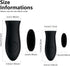 Silicone Hot Handle Holder Cover for Small Cast Iron Skillet & Griddle, 6 Pcs Black Sleeve Grip for Frying Pans &