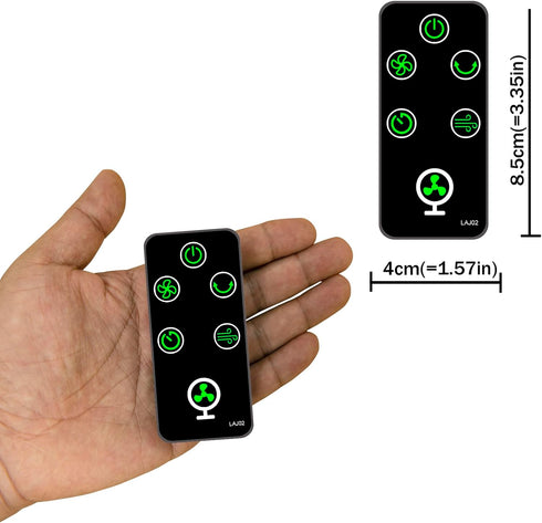 OmniBreeze 3333004 Replacement Remote Control for DC2018 Tower Fan with Wall Mounting Bracket