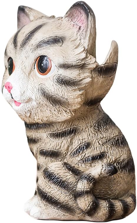 Cute Markings Cat Shaped Resin Spectacles Holder, Coin Bank Home Decoration Gift for Kids