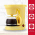 Holstein Housewares 5 Cup Drip Coffee Maker, User Friendly with Permanent Filter, Yellow