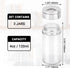 Segarty Spice Jar with Shaker Lids, 3 Pack 4 oz Glass Spice Jars with Adjustable Pour Large Holes, Empty Storage Seasoning Containers Spices Bottles Stainless Lid Salt Shakers for Kitchen Drawer by Segarty
