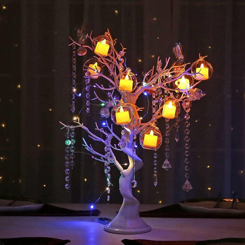 12 Pcs 3.15"/8cm Hanging Candle Holder Glass Globes for Candles, Air Plant Holders, Home Wedding Decoration