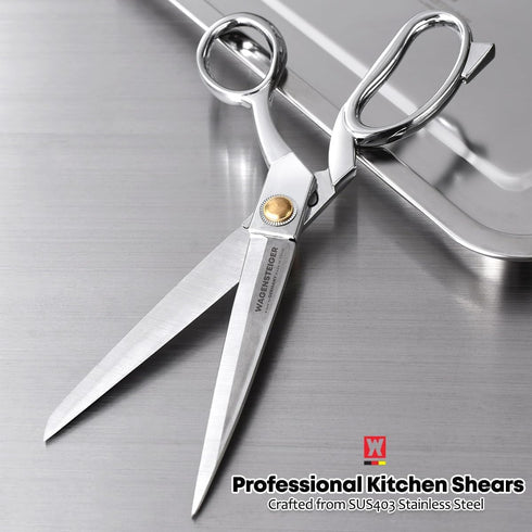 1601) WAGENSTEIGER Stainless Steel Kitchen Scissors, Multi-Purpose Shears for Meat, Vegetables, Poultry & Seafood