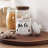 Ceramic Mini Garlic Keeper with Lid, Farmhouse Kitchen Decor Garlic Saver Container for Countertop