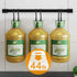 MIAOHUI Kitchen Rail with Hooks - Pot Hangers for Wall Mount, Utensil Rack with Removable S Hook, Aluminum, Black