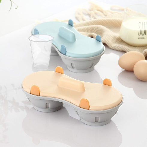 Microwave Egg Poacher, Poached Egg Cooker with Measure Cup, BPA Free, Dishwasher Safe Kitchen Gadget