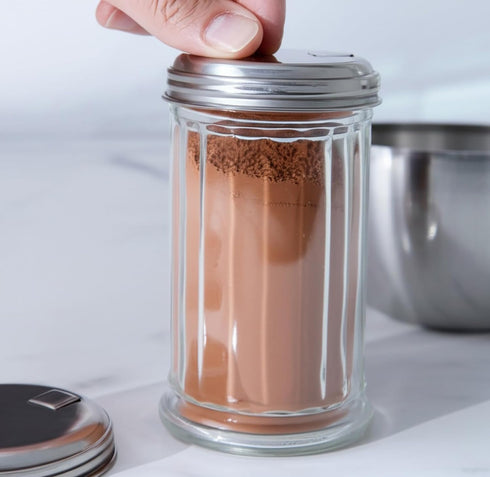 5.5 inch BNYD Glass Sugar Shaker Dispenser Pourer