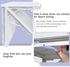 TEAMIX Wall Mounted Desk, White Folding Desk for Small Spaces with Heavy-Duty Brackets
