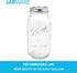 Jarware Cold Brew Coffee Maker and Tea Infuser Lid for Wide Mouth Mason Jars, Black