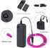 MaxLax 9.8ft/3m Pack 360 EL Wire Purple, Portable Battery Neon Light Strip Cuttable Glowing Rope Lights for Parties