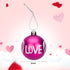 12 Pieces Valentine's Day Hanging Ball Ornaments, Heart Glitter Balls for Party and Wedding Decorations