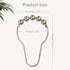 Amazer Shower Curtain Hooks - Decorative Rust Proof Stainless Steel Set of 12 for Bathroom Shower Rods