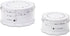 KitchenArt Adjust-A-Burger Press Set, 2-Piece, Plastic, White