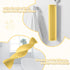 24 Inch 10 Bathtub Splash Guard with Suction Cups, Silicone Tub Water Splash Guard for Bathtub, Bath Toy Tray Holder