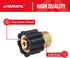YAMATIC Pressure Washer Adapter, M22-14mm Female Thread to 1/4 Inch Female NPT Fitting, Power Washer Connector