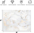 Tempered Glass Cutting Board with White Gold Marble for Kitchen, 16"x 12" Glass Chopping Board, Dishwasher Safe
