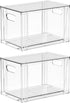 Yieach 2 Pack Countertop,Large Baby Bottle Organizer for Stackable Storage Bins Under The Sink,Acrylic Drawer Organizer
