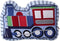 ABREEZE Train Shaped Pillow Quilted Decorative Pillows for Boys Room Dcor