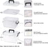 15qt HEY FOLY White Medicine Organizer Storage Box with Tray, Plastic First Aid Box Empty, Thickened Medicine Container