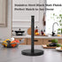 Countertop, (2LBS 6.7inch Black Paper Towel Holder Stainless Steel Heavy Weighted Base in Weight, and in Diameter)