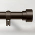 Adjustable Curtain Rods for Windows 28 to 48, Heavy Duty Long Window Curtain Rod, Outdoor Drapery Rods, Antique Bronze