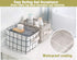 AARAINBOW 3 Packs Storage Basket Bins - Canvas Mini Storage Cubes for Makeup, Toys, Books (3 Gray)