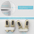Wall Mounted Shoes Rack, 6 Pack with Sticky Hanging Strips, Plastic Storage Organizer for Door Shoe Hangers