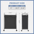 85 2 STORAGE MANIAC Rolling Laundry Hamper with Lid, L Laundry Sorter with Wheels, Loads Dirty Clothes Hamper, Laundrys